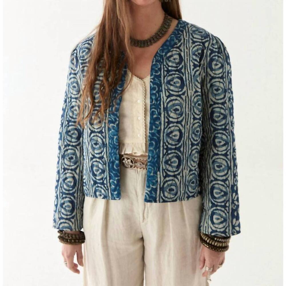 NEW MAISON HOTEL coti jacket in indigo soul